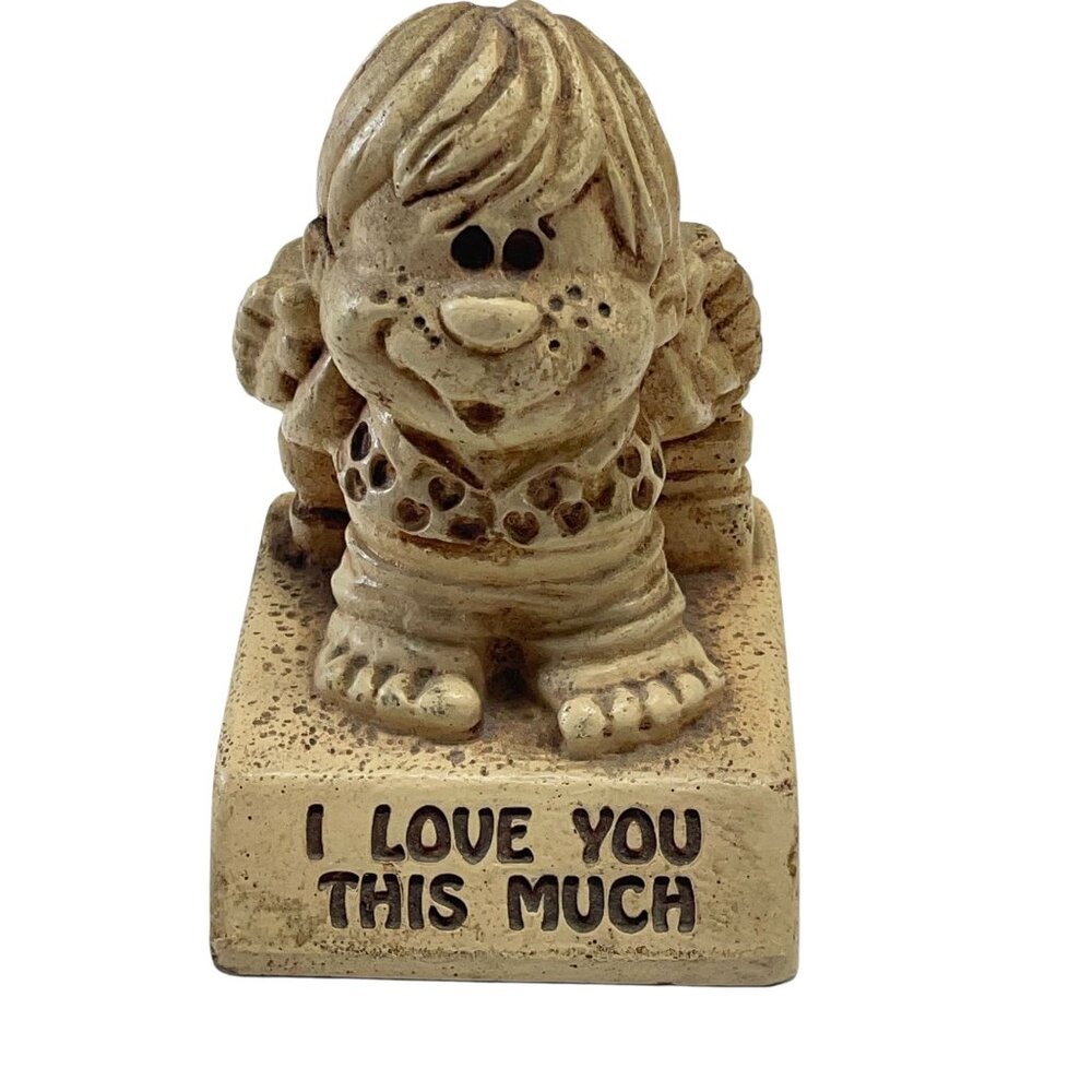 Paula 1973 "I Love‎ You This Much" Figurine Made In USA Vintage Collectible